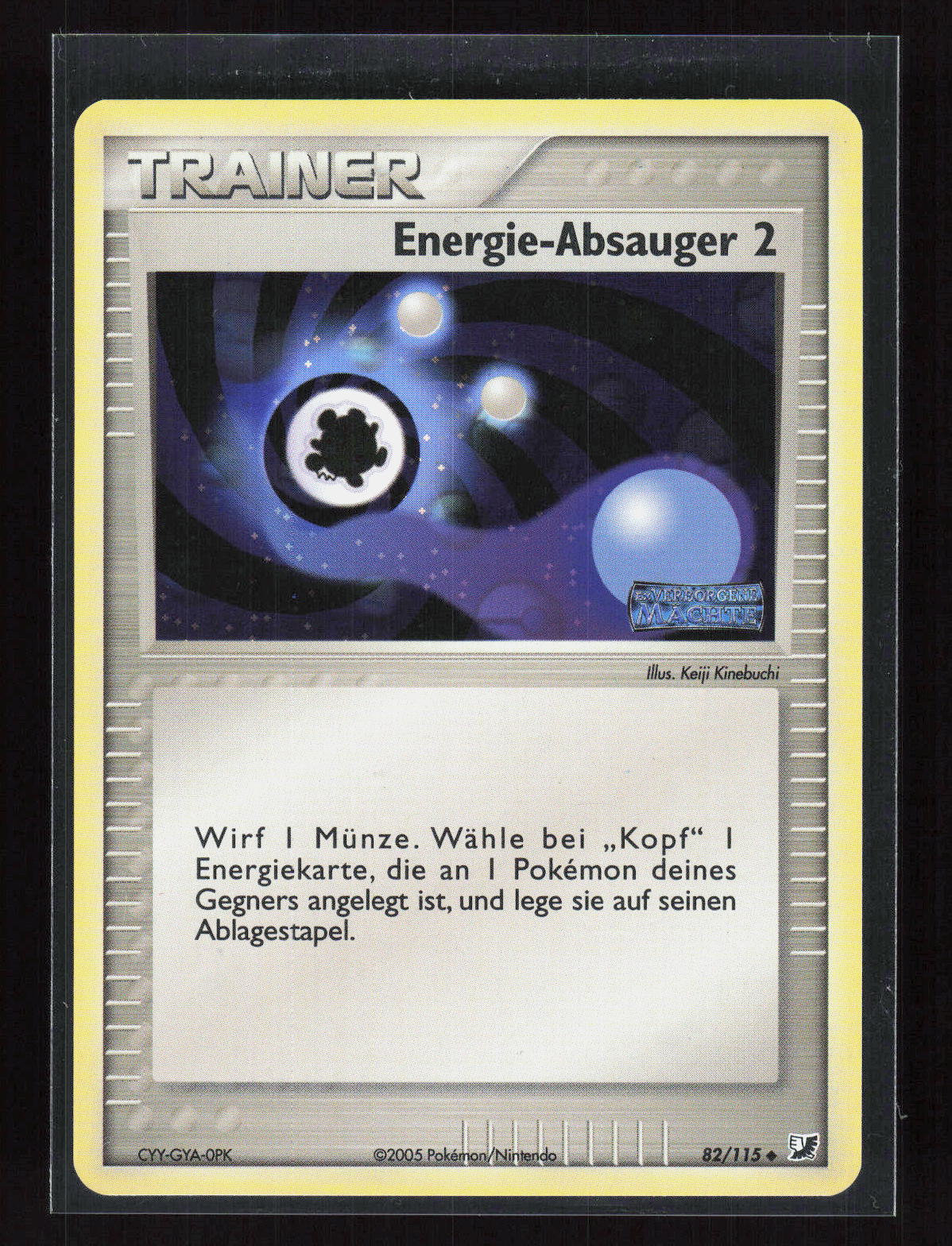 Pokémon Energie-Absauger 2 82/115 – Verborgene Mächte (DE) Uncommon Reverse Holo – Vorderseite