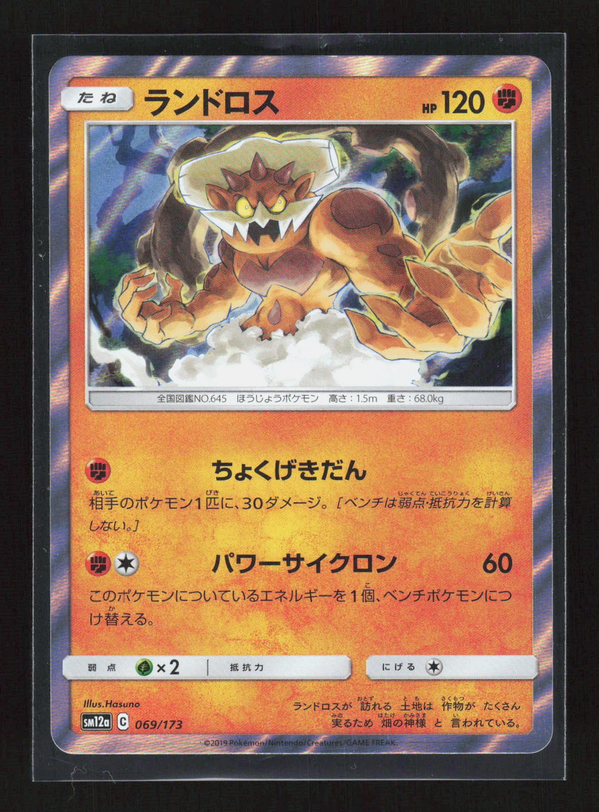 Pokémon Landorus 069/173 – Tag All Stars (JP) Rare Holo – Vorderseite