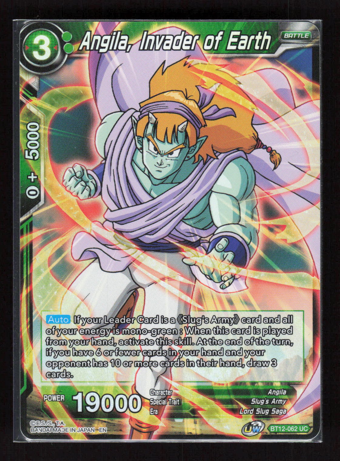 Dragon Ball Super Angila, Invader of Earth BT12-062 Vicious Rejuvenation Foil – Vorderseite