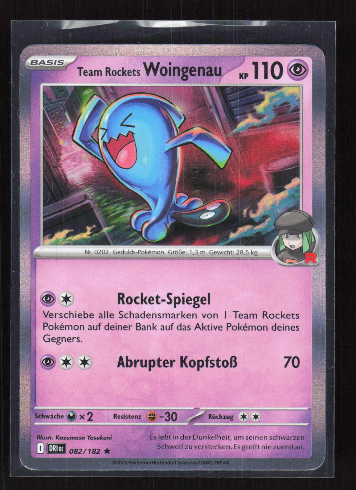 Pokémon Team Rockets Woingenau 082/182 – Ewige Rivalen (DE) Rare Holo – Vorderseite