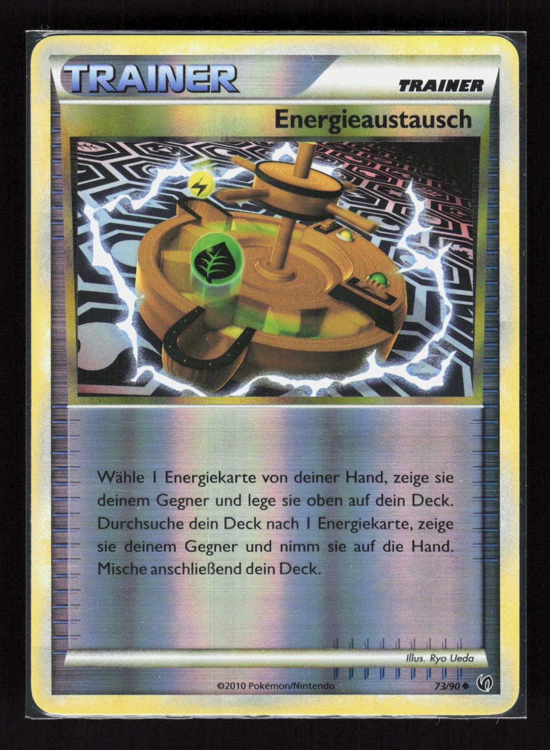 Pokémon Energieaustausch 73/90 – Unerschrocken (DE) Uncommon Reverse Holo – Vorderseite