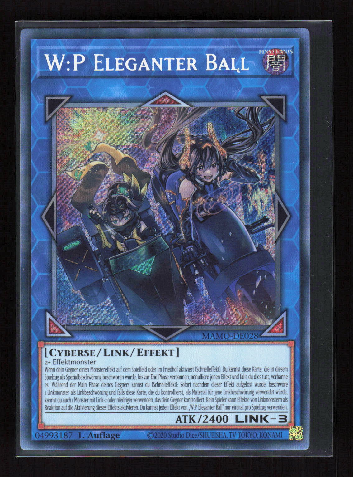 Yu-Gi-Oh! W:P Eleganter Ball MAMO-DE028 – Magnificent Monsters Secret Rare – Vorderseite