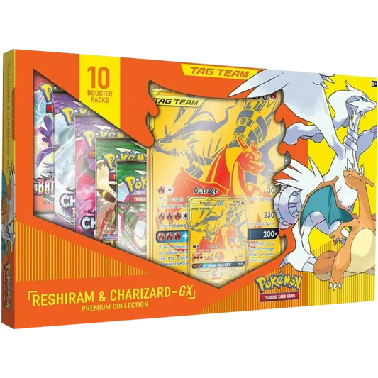 Pokemon Reshiram & Charizard GX Premium Collection - Englisch - BWARE