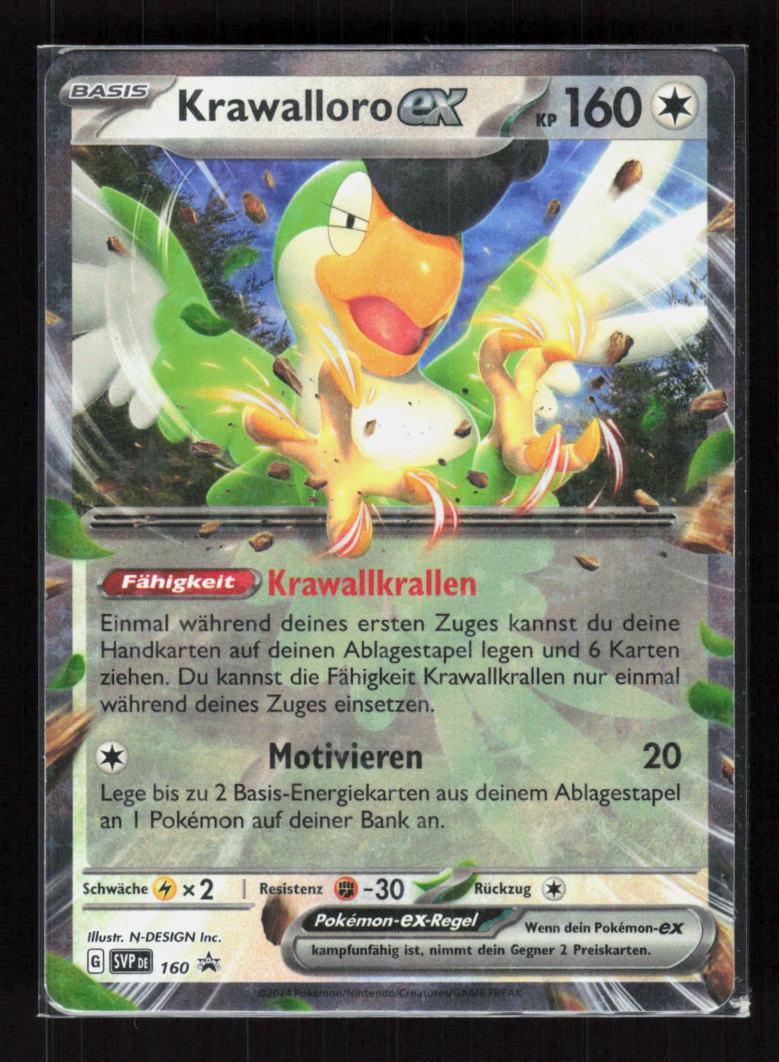 Pokémon Krawalloro ex 160 – Black Star Promos (DE) Promo Holo – Vorderseite