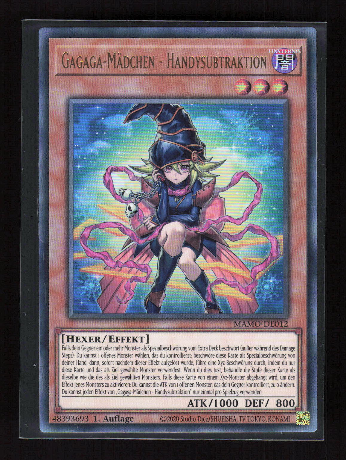 Yu-Gi-Oh! Gagaga-Mädchen - Handysubtraktion MAMO-DE012 – Magnificent Monsters – Vorderseite