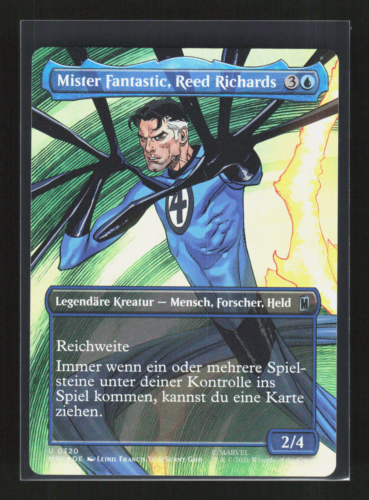 Magic: The Gathering Mister Fantastic, Reed Richards 0320 Marvel Super Heroes – Vorderseite