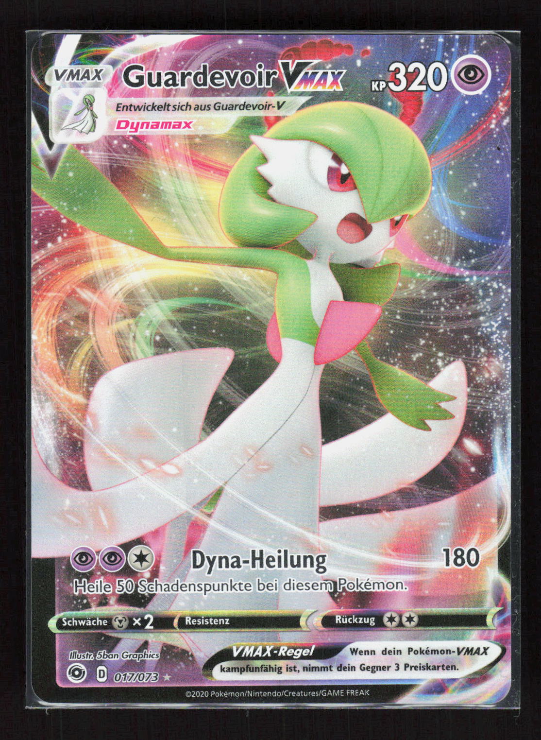 Pokémon Guardevoir VMAX 017/073 – Weg des Champs (DE) Ultra Rare Holo – Vorderseite