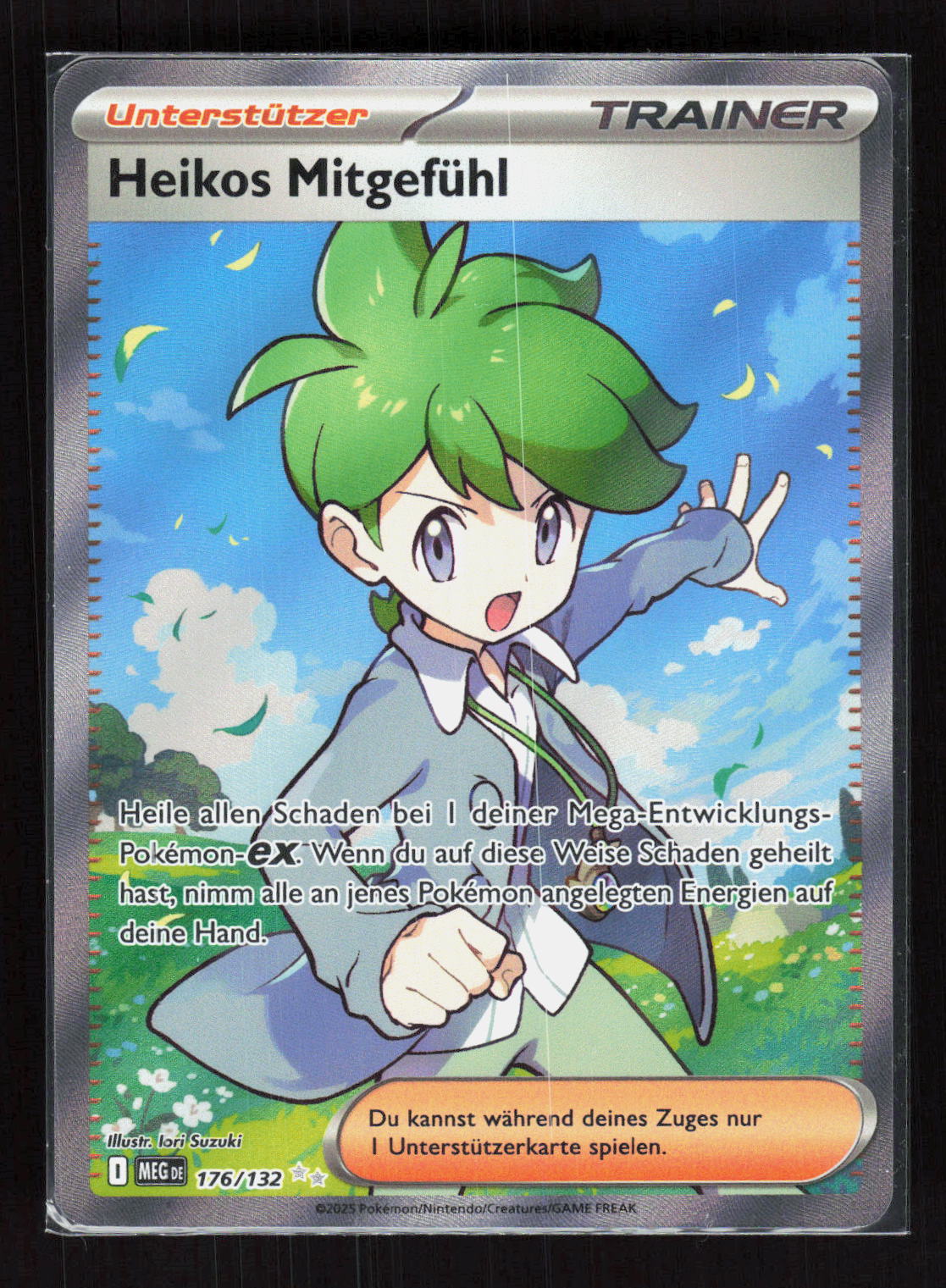 Pokémon Heikos Mitgefühl 176/132 – Mega-Entwicklung (DE) Ultra Rare Full Art – Vorderseite