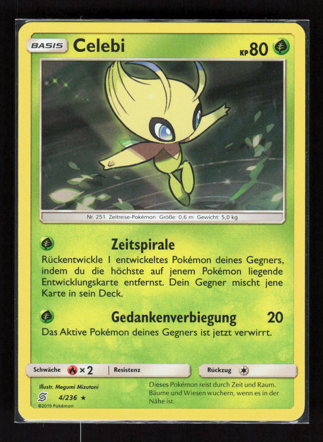 Pokémon Celebi 4/236 – Bund der Gleichgesinnten (DE) Rare Holo – Vorderseite