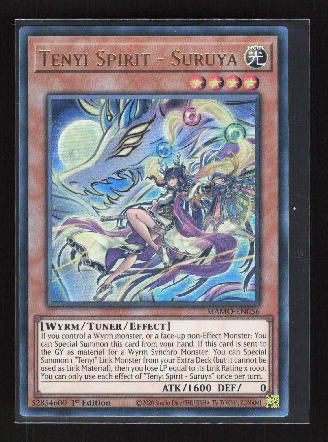 Yu-Gi-Oh! Tenyi Spirit Suruya MAMO-EN056 Magnificent Monsters Ultra Rare (UR) – Vorderseite