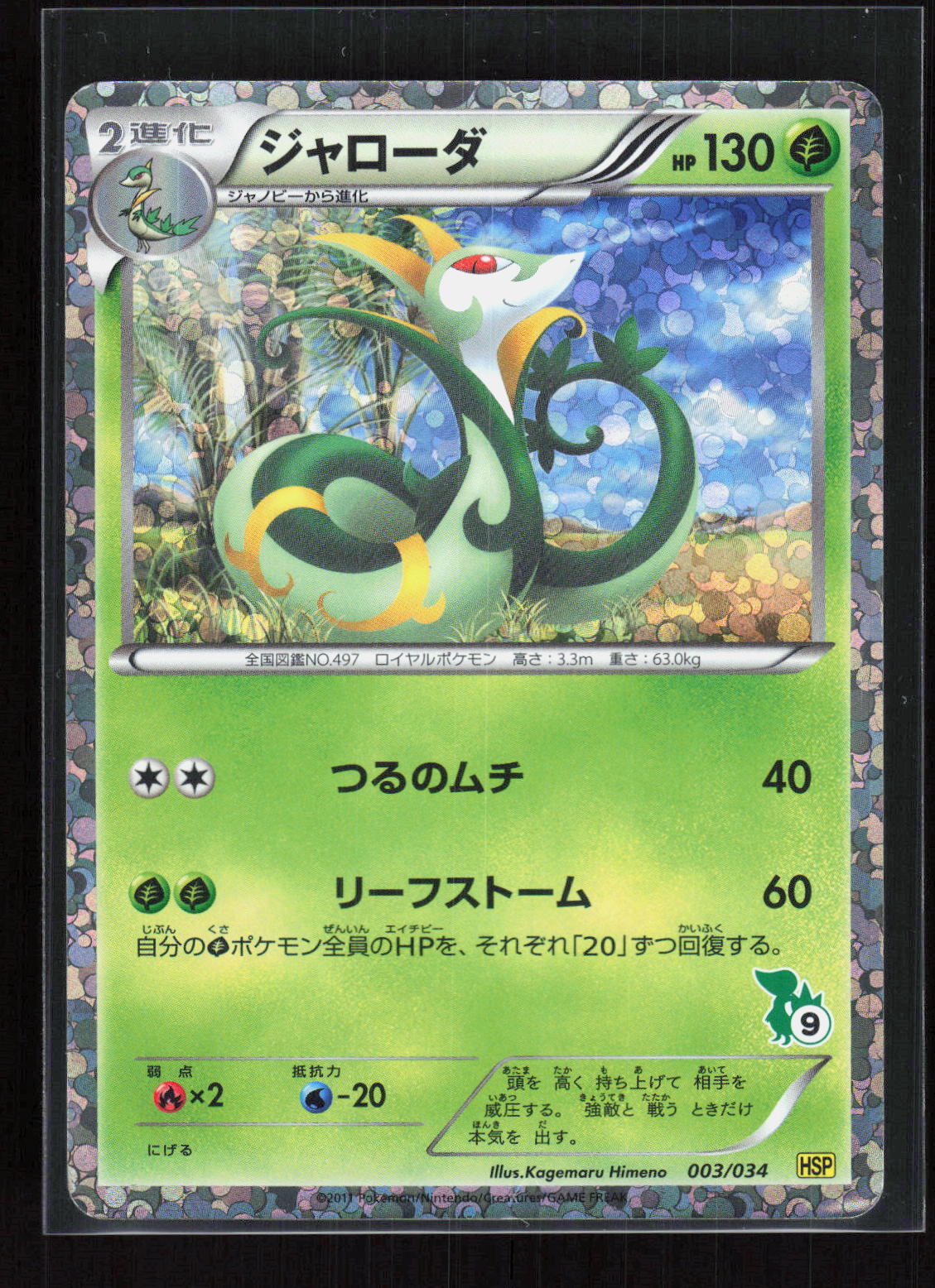 Pokémon Serperior 003/034 – Beginning Set Pikachu (JP) Holo PL – Vorderseite