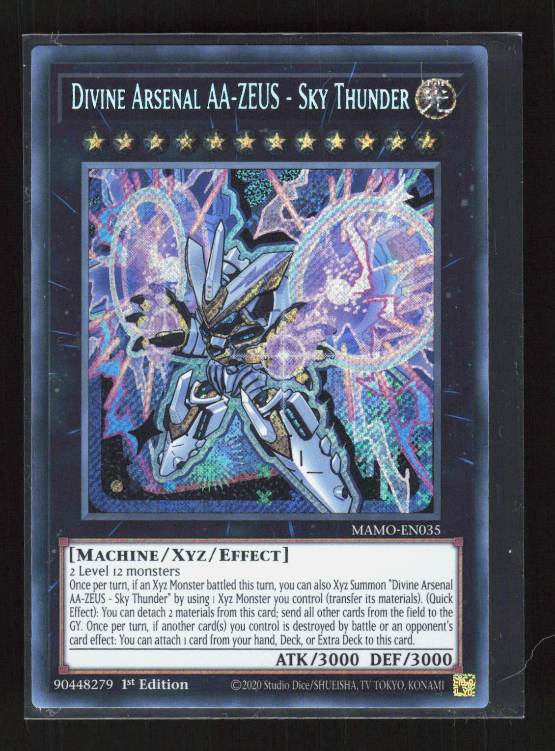 Yu-Gi-Oh! Divine Arsenal AA-ZEUS Sky Thunder MAMO-EN035 Magnificent Monsters – Vorderseite