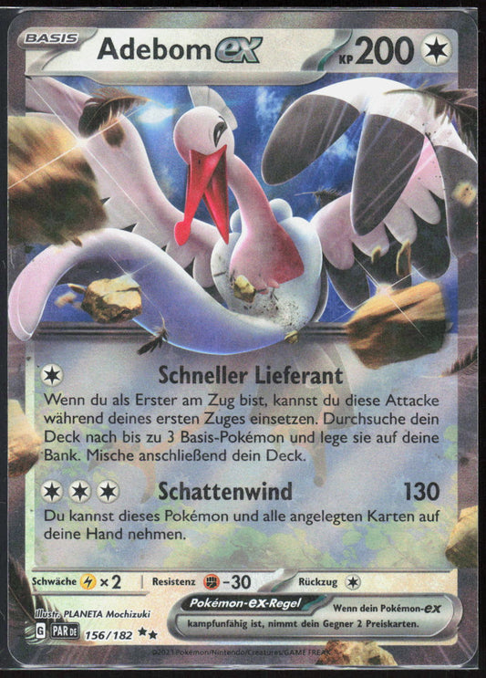 Pokemon TCG Adebom-ex Paradoxrift 156 NM Doppelselten