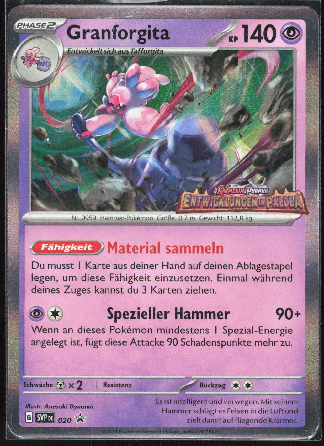 Pokemon TCG Granforgita SVP Black Star Promos 020 NM Keine