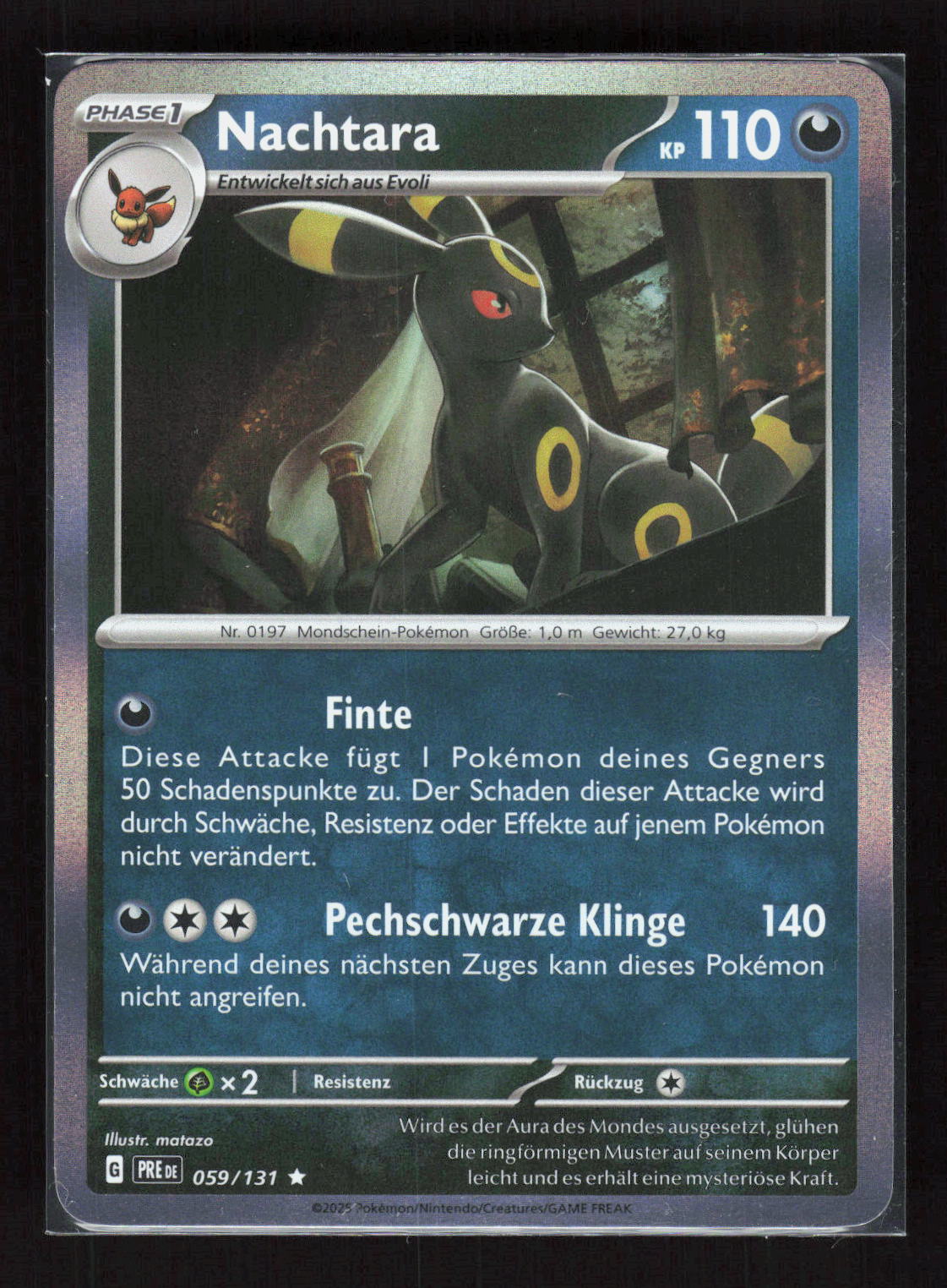 Pokémon Nachtara 059/131 – Prismatische Entwicklungen (DE) Rare Holo – Vorderseite