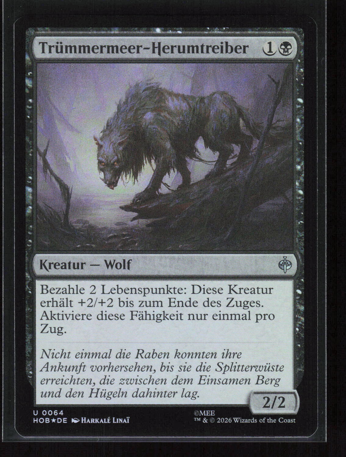 Magic: The Gathering Trümmermeer-Herumtreiber 0064 Der Hobbit Uncommon (U) Foil – Vorderseite