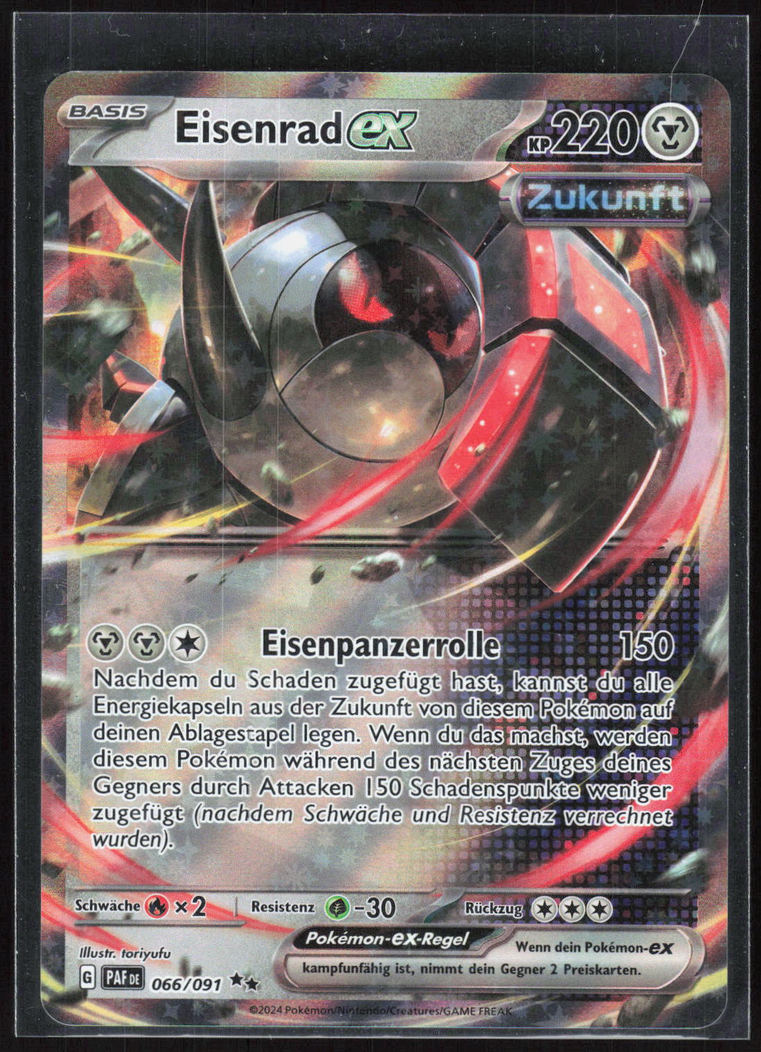 Pokemon TCG Eisenrad-ex Paldeas Schicksale 066 NM Doppelselten