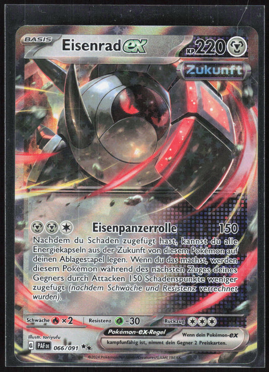 Pokemon TCG Eisenrad-ex Paldeas Schicksale 066 NM Doppelselten