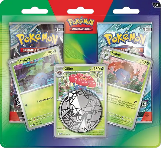 Pokemon 2er Blister Giflor Duflor Myrapla  - Deutsch