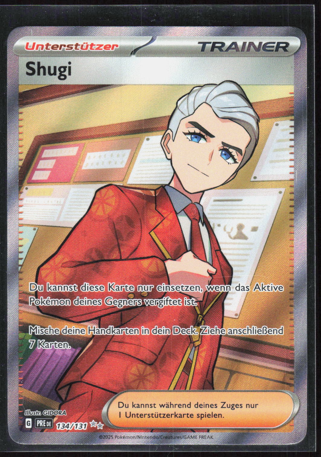 Pokemon TCG Shugi Prismatische Entwicklungen 134 NM Ultra Selten