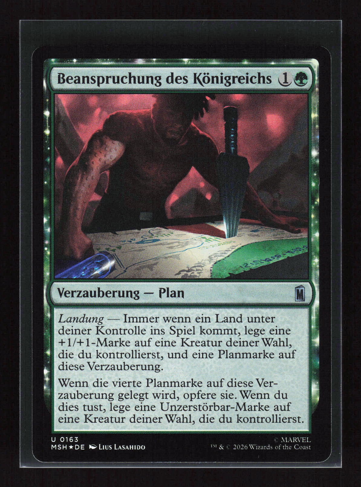 Magic: The Gathering Beanspruchung des Königreichs 163 Marvel Super Heroes – Vorderseite