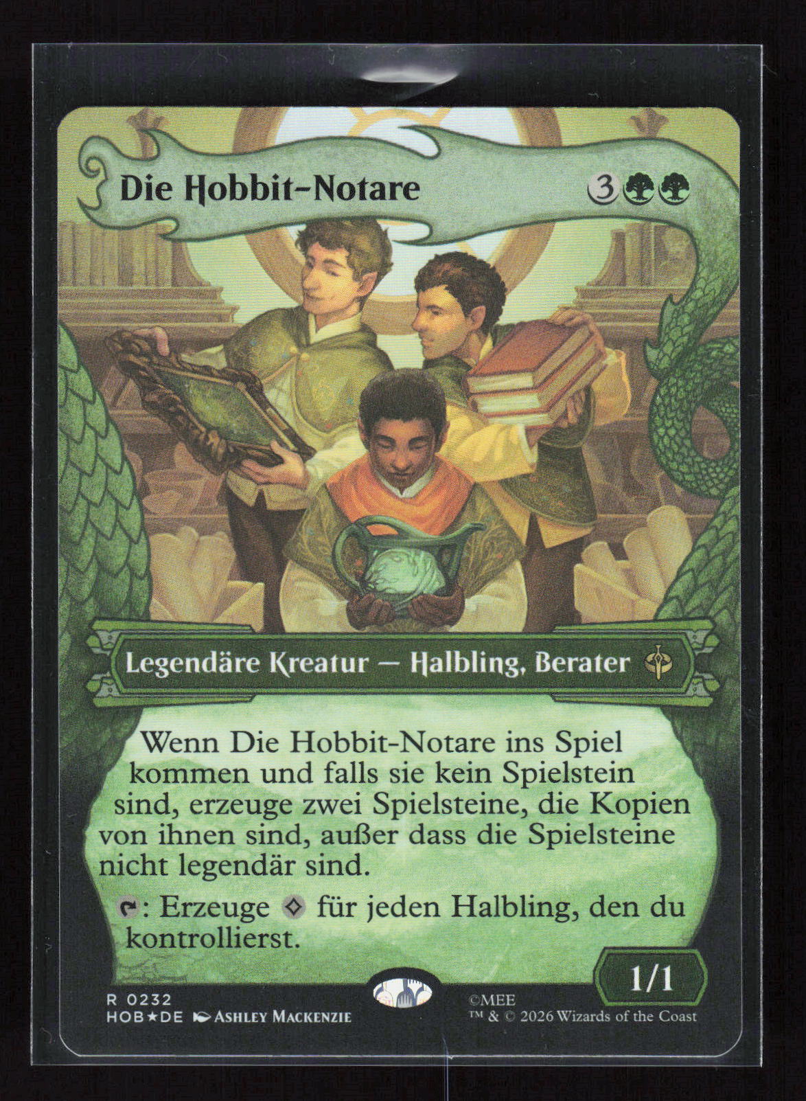 Magic: The Gathering Die Hobbit-Notare 0232 – Der Hobbit (DE) Rare (R) Foil – Vorderseite