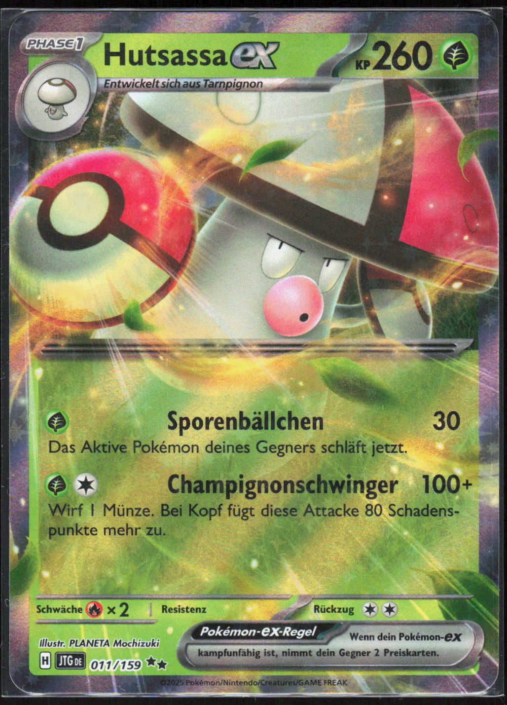 Pokemon TCG Hutsassa-ex Reisegefährten 011 NM Doppelselten