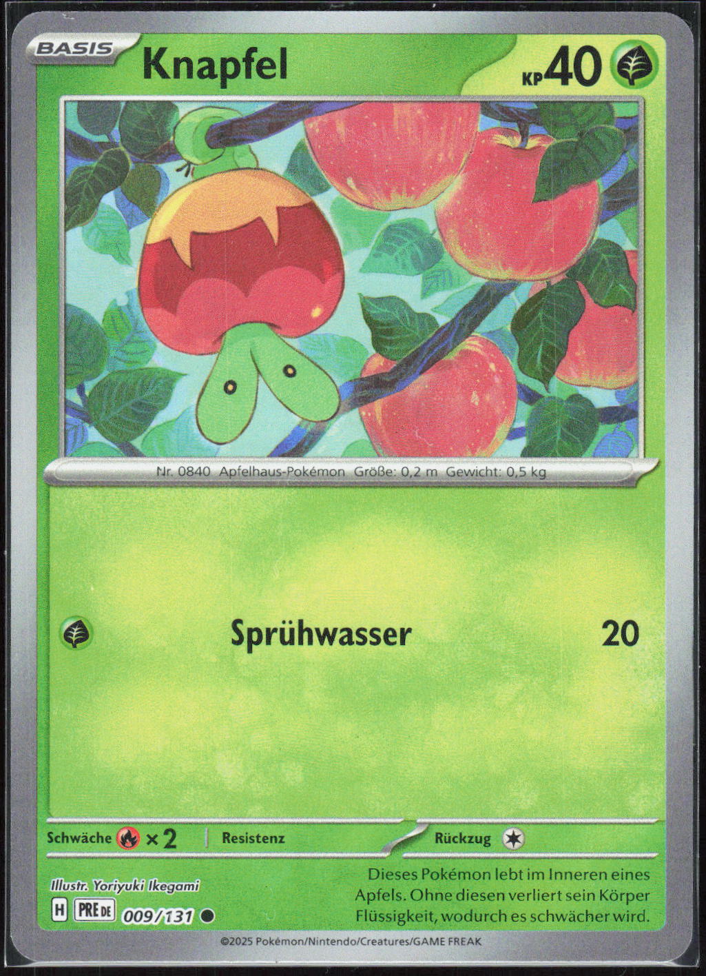 Pokemon Knapfel Prismatische Entwicklungen 009 NM Häufig Reverse Holo Pokeball
