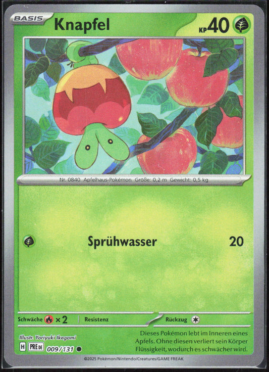 Pokemon Knapfel Prismatische Entwicklungen 009 NM Häufig Reverse Holo Pokeball
