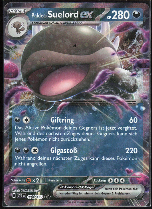 Pokemon Paldea-Suelord-ex Reisegefährten 094 NM Doppelselten Holo