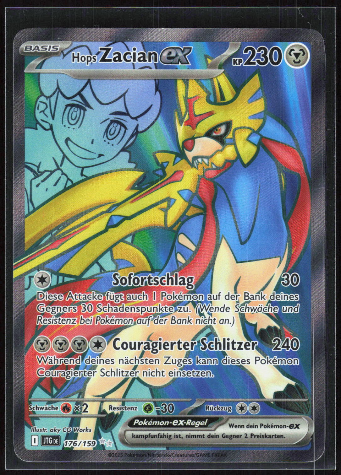 Pokemon TCG Hops Zacian-ex Reisegefährten 176 NM Ultra Selten