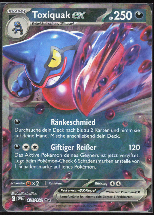 Pokemon TCG Toxiquak-ex Karmesin & Purpur 131 NM Doppelselten Holo
