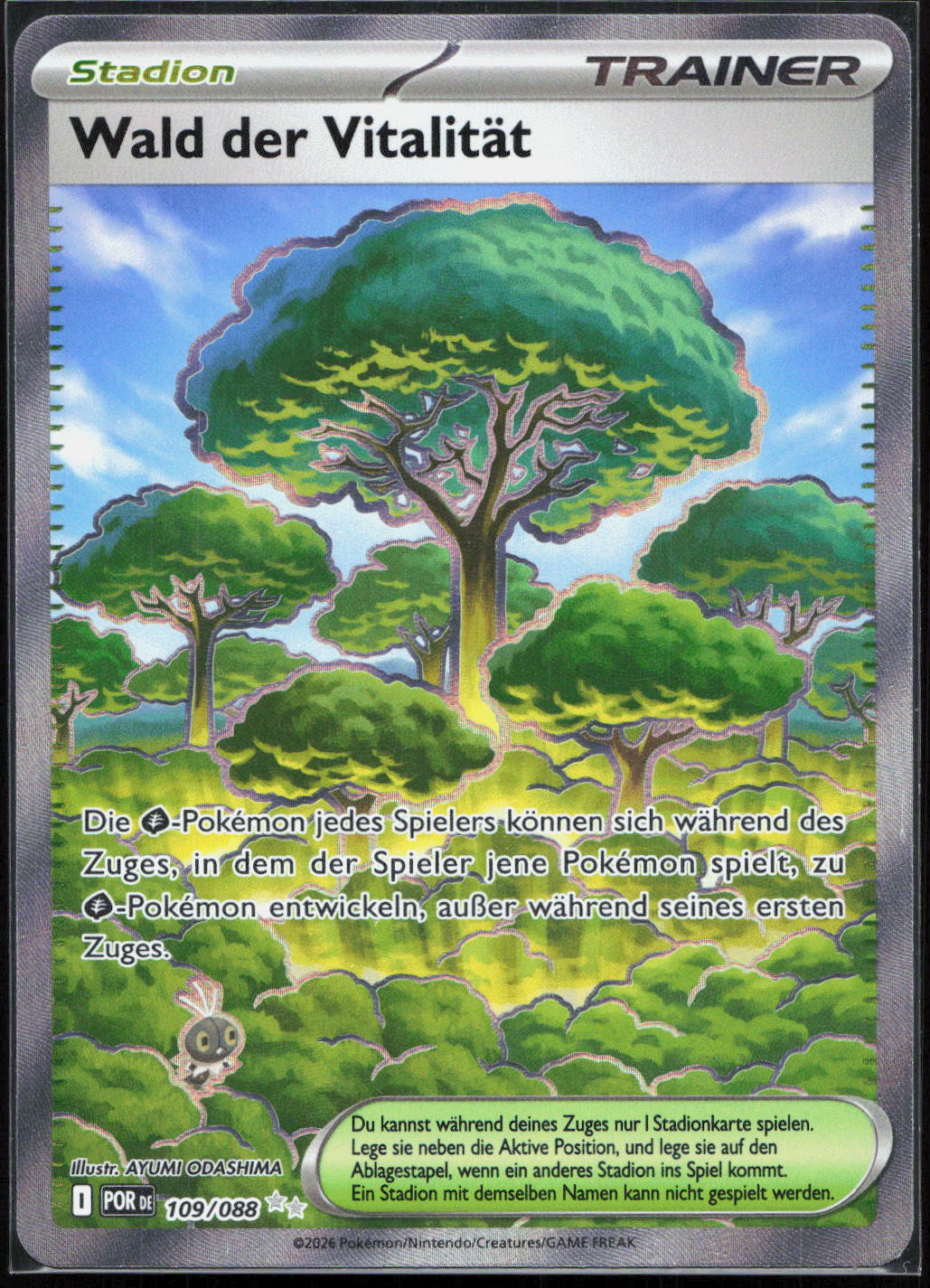 Pokemon TCG Wald der Vitalität Optimale Ordnung ME 109 NM