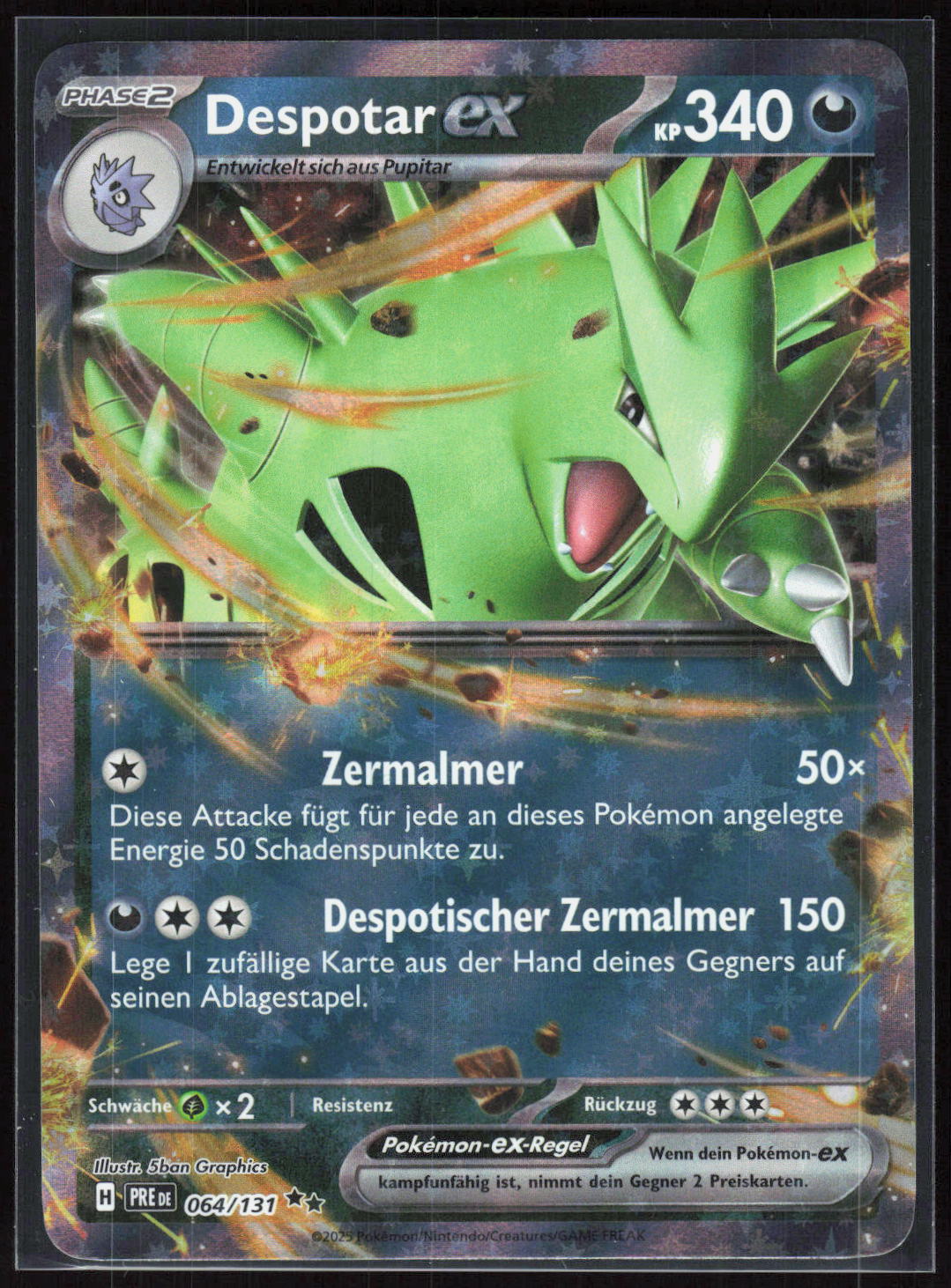 Pokemon TCG Despotar-ex Prismatische Entwicklungen 064 NM Doppelselten