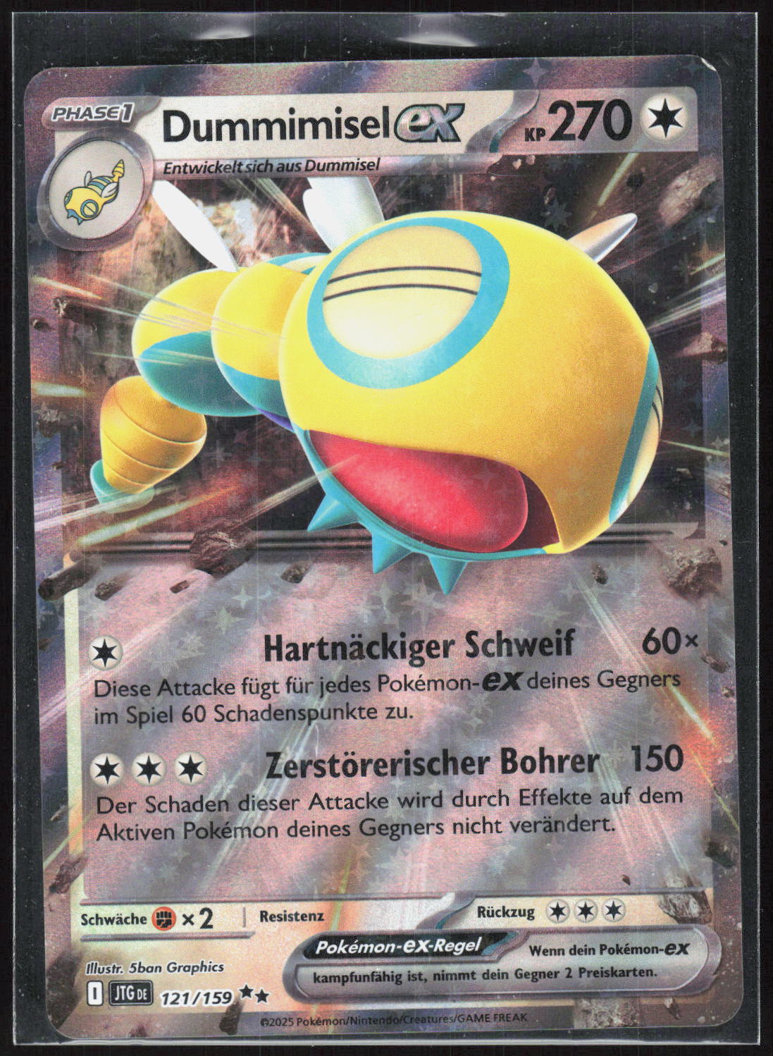 Pokemon TCG Dummimisel-ex Reisegefährten 121 NM Doppelselten