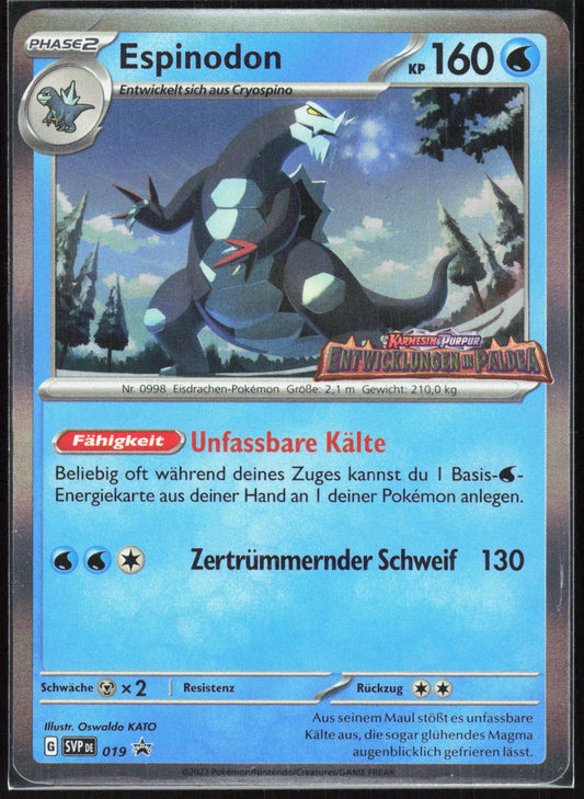 Pokemon TCG Espinodon SVP Black Star Promos 019 NM Keine