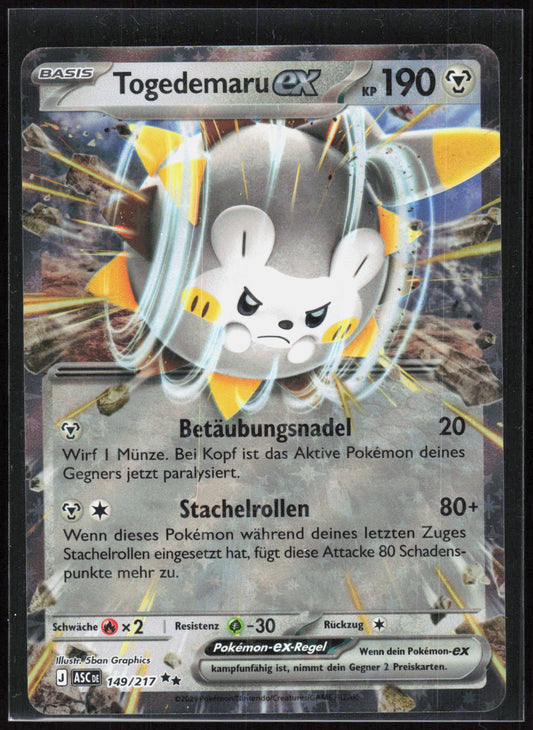 Pokemon TCG Togedemaru-ex Erhabene Helden 149 NM Doppelselten