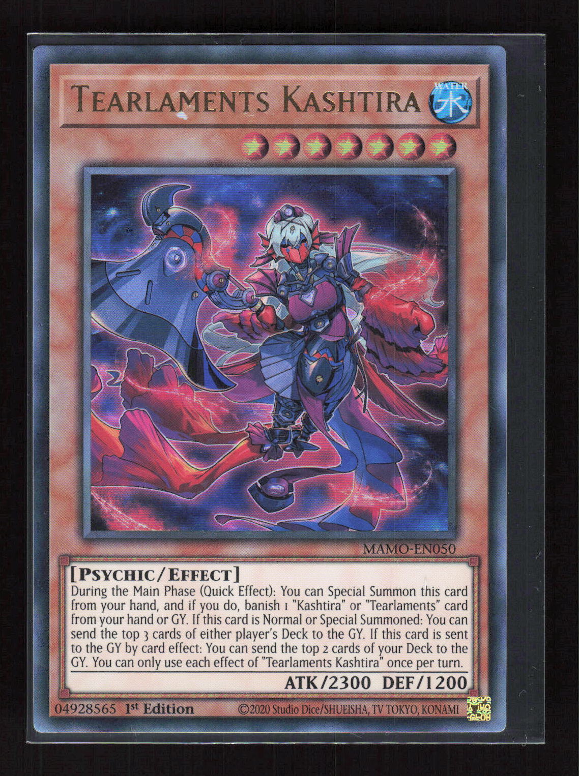 Yu-Gi-Oh! Tearlaments Kashtira MAMO-EN050 Magnificent Monsters Super Rare (SR) – Vorderseite