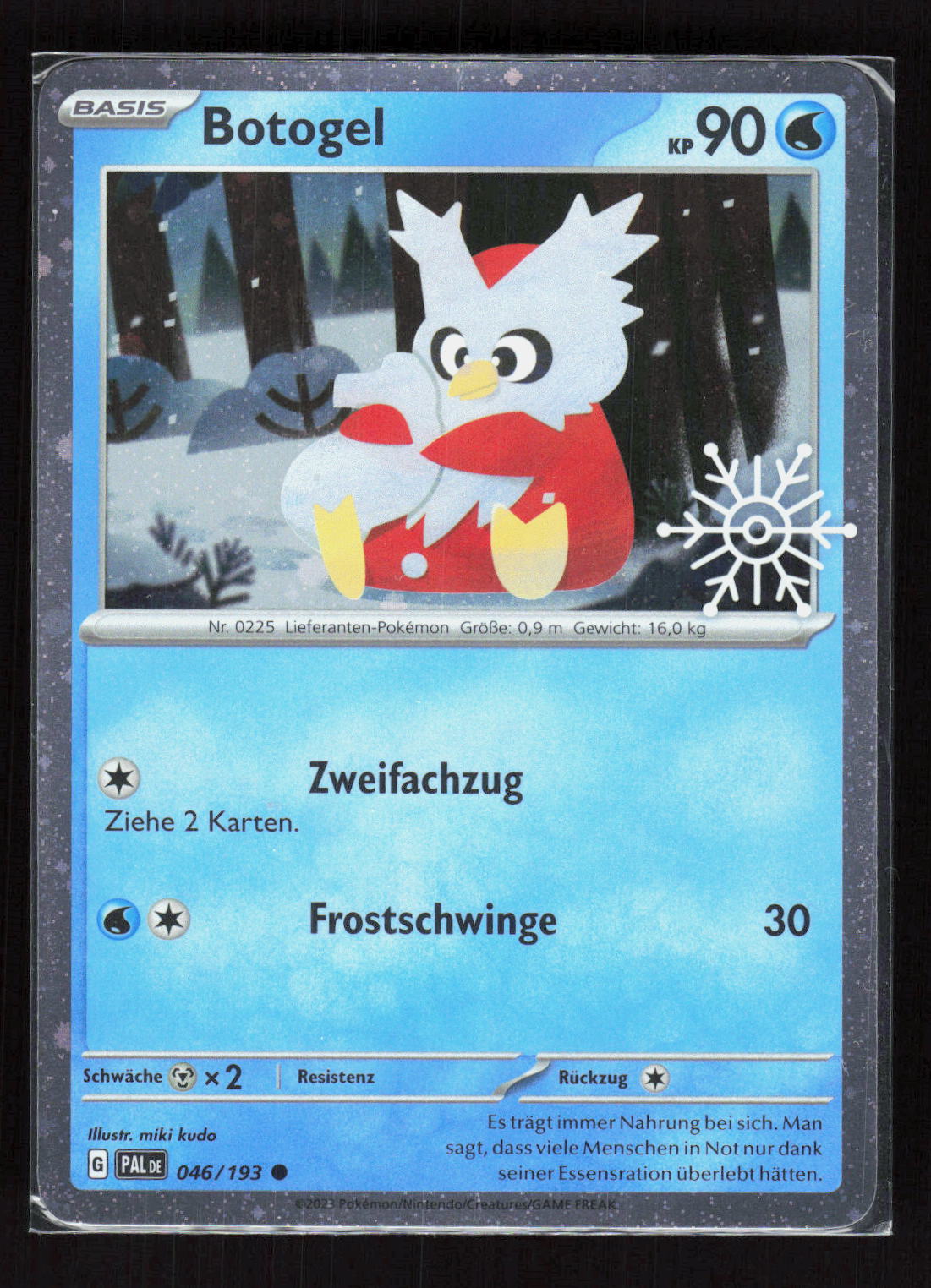Pokémon Botogel 046/193 – Entwicklungen in Paldea (DE) Common Snowflake Holo – Vorderseite