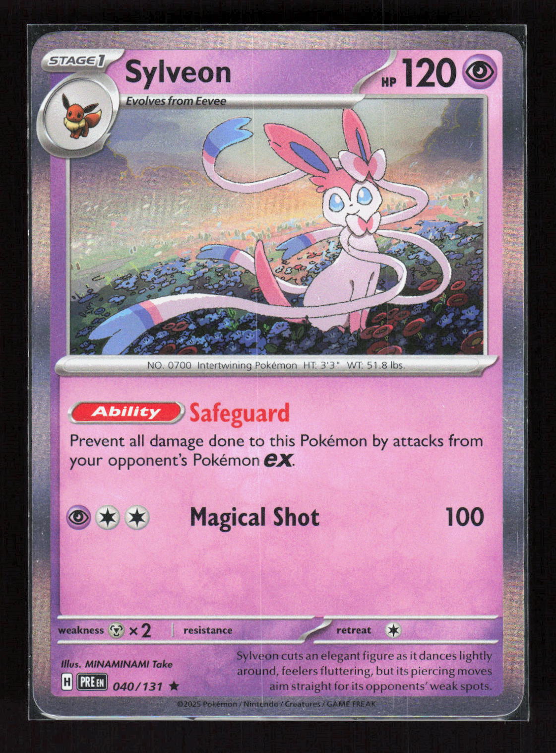 Pokémon Sylveon 040/131 – Prismatic Evolutions (EN) Rare Holo – Vorderseite