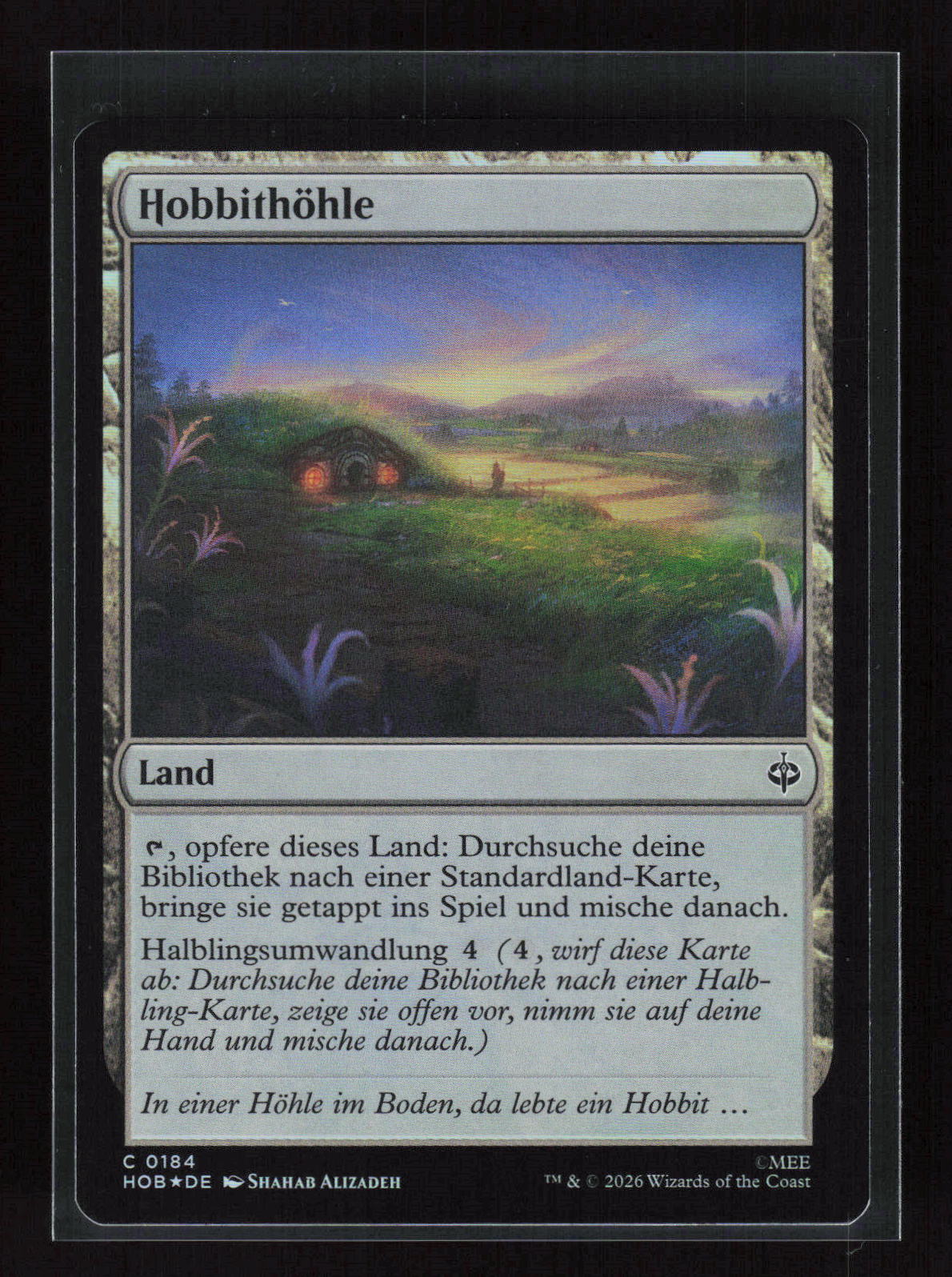 Magic: The Gathering Hobbithöhle 0184 – Der Hobbit (DE) Common (C) Foil – Vorderseite