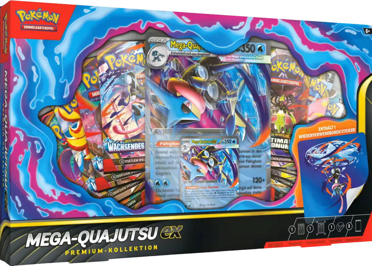 Pokemon Mega-Quajutsu ex Premium Kollektion - Deutsch