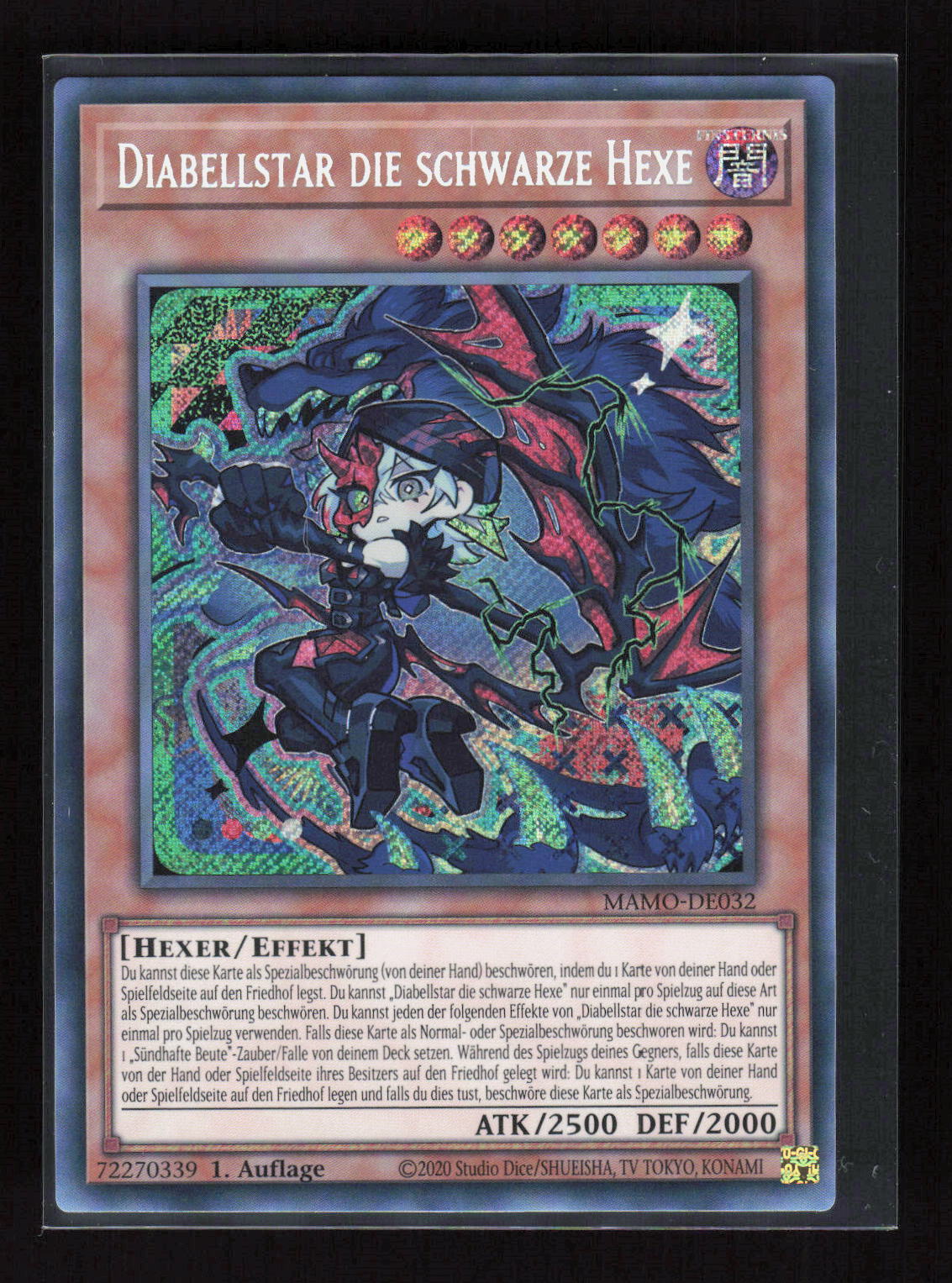 Yu-Gi-Oh! Diabellstar die schwarze Hexe MAMO-DE032 – Magnificent Monsters Secret – Vorderseite