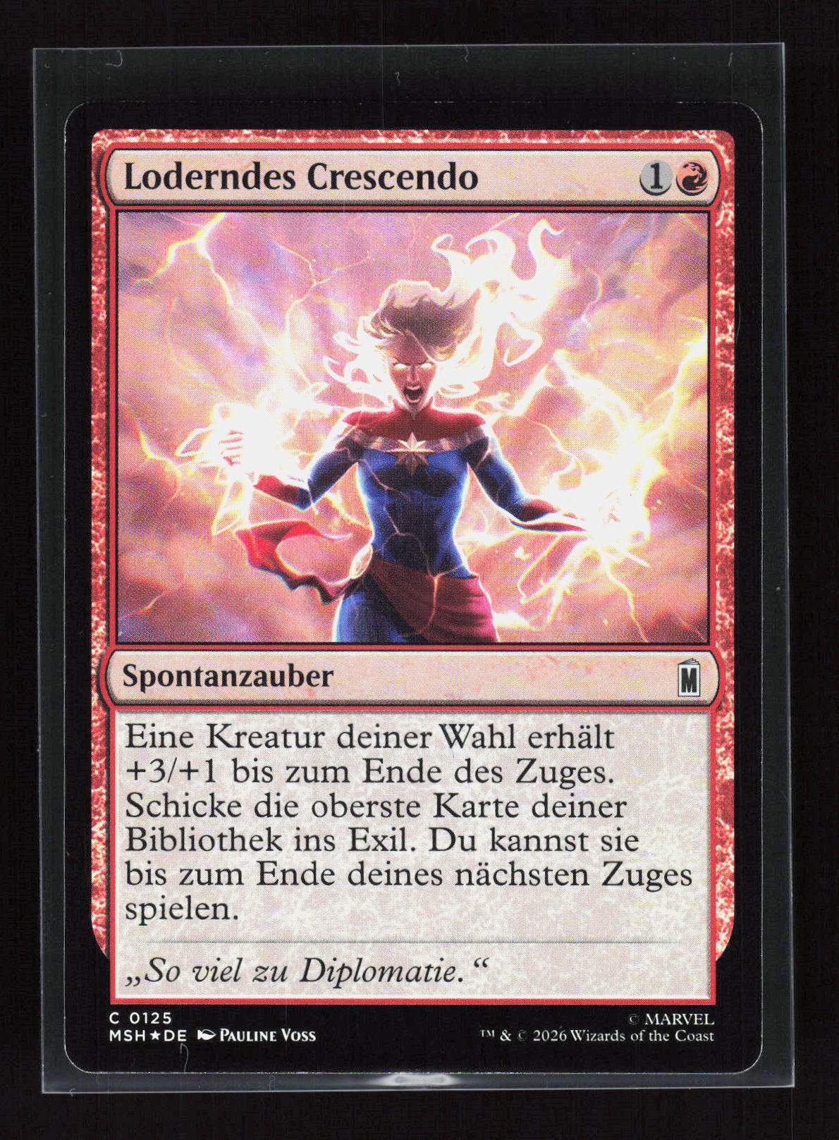 Magic: The Gathering Loderndes Crescendo 125 Marvel Super Heroes Common (C) Foil – Vorderseite