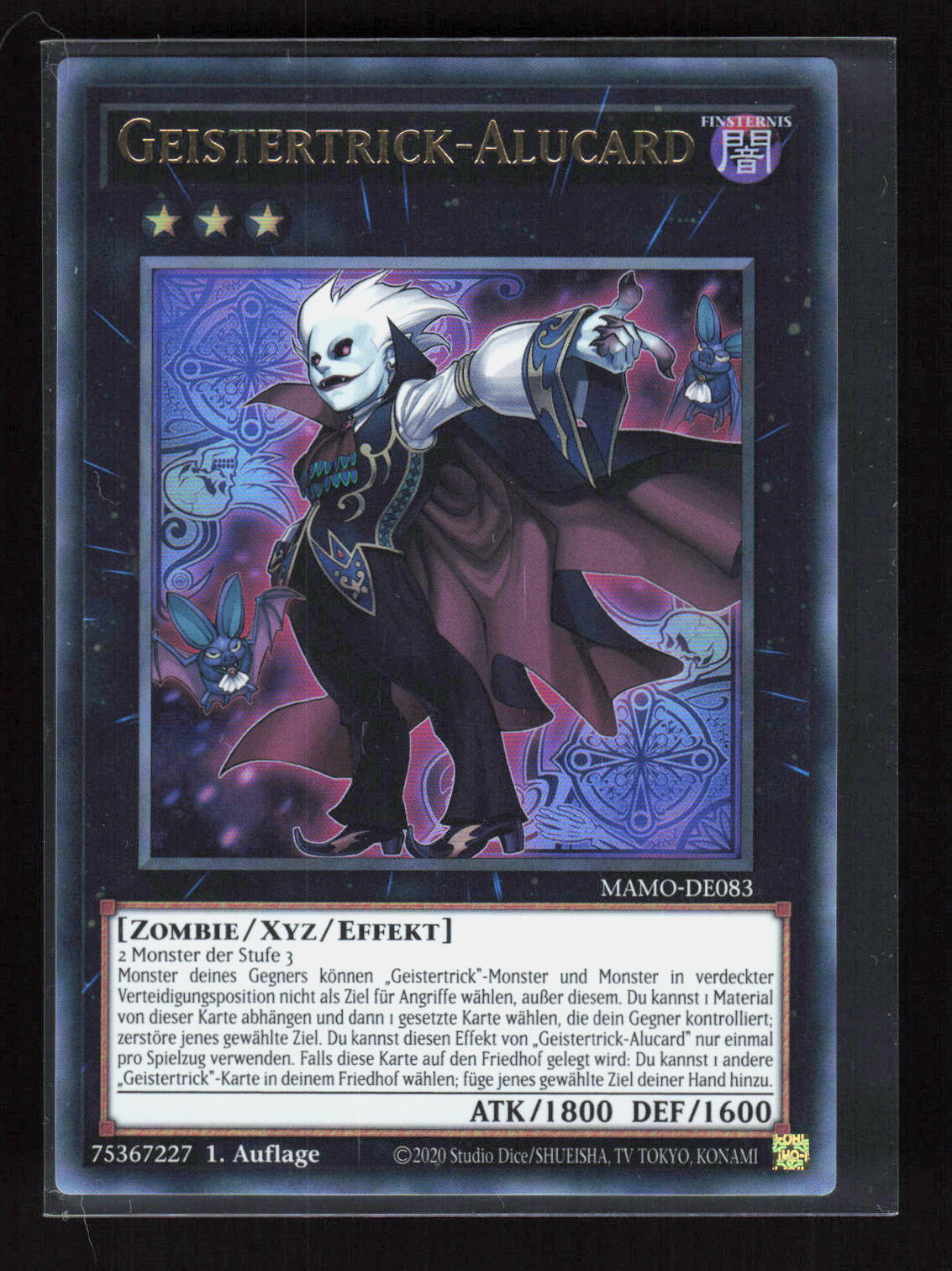 Yu-Gi-Oh! Geistertrick-Alucard MAMO-DE083 – Magnificent Monsters Ultra Rare – Vorderseite