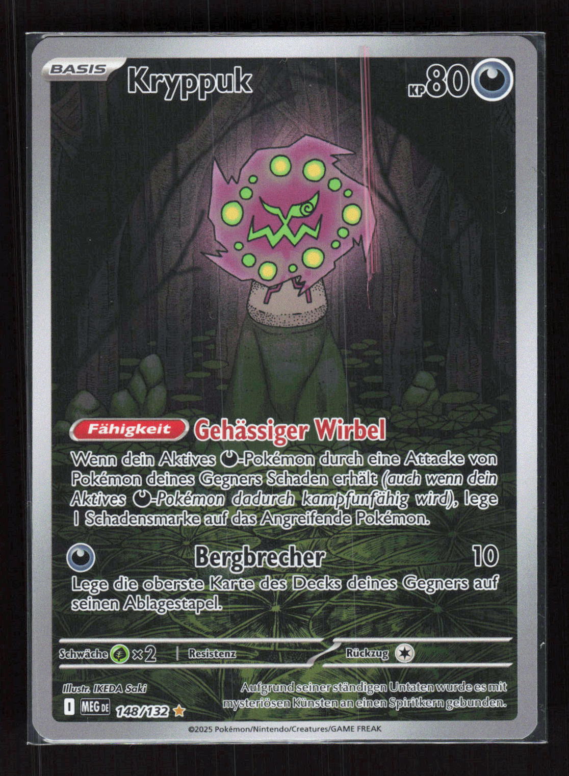 Pokémon Kryppuk 148/132 – Mega-Entwicklung (DE) Illustration Rare Holo – Vorderseite