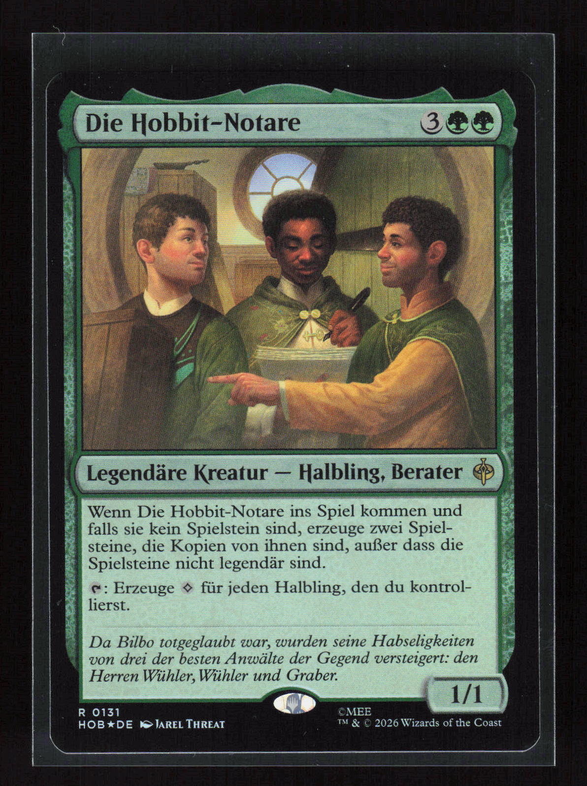 Magic: The Gathering Die Hobbit-Notare 0131 – Der Hobbit (DE) Rare (R) Foil – Vorderseite